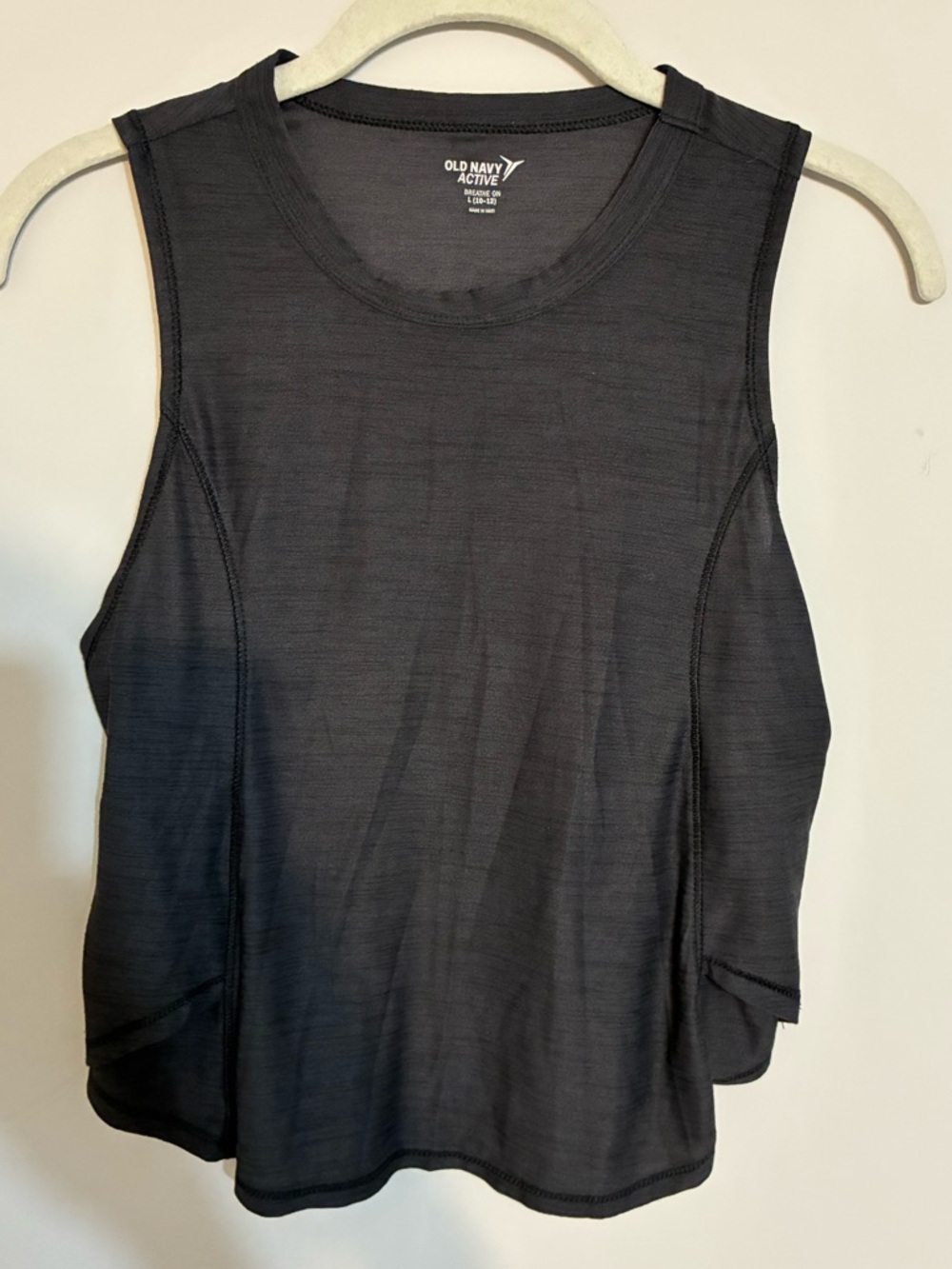 Old Navy Black Active Sleeveless Workout Tank Muscle Tee Large